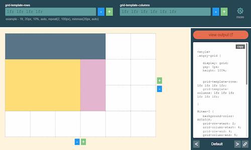 CSS Grid Layout Generator: Tận dụng công cụ CSS Grid Layout Generator để tạo ra những bức ảnh đẹp mắt và hiệu quả hơn. Với công cụ này, bạn có thể thiết kế các bố cục, kích thước và các thuộc tính theo ý muốn của mình một cách dễ dàng và nhanh chóng. Hãy khám phá và sáng tạo không ngừng.