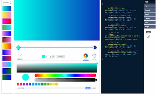 Trình tạo gradient trực tuyến này sẽ giúp bạn tạo ra những hiệu ứng tuyệt vời cho trang web hoặc ứng dụng của mình một cách nhanh chóng và dễ dàng. Hãy xem hình ảnh để tìm hiểu thêm về tính năng và lợi ích của trình tạo gradient này.